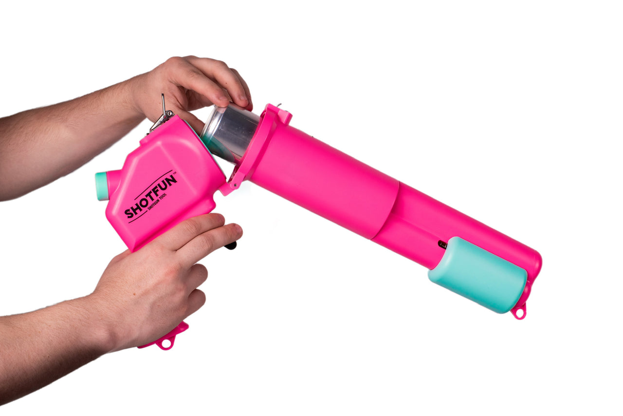 Pink Shotfun Beer Shotgun Tool Slim Can